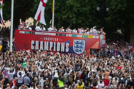 England’s triumph parade successful London.
