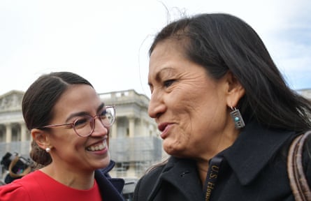 People smile outside US Capitol