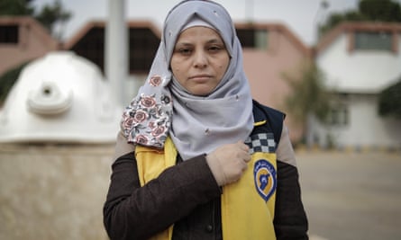 White Helmets volunteer Amina Albesh.