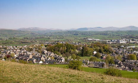 Kendal: the lush green fields of the countryside are never far from sight.