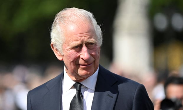King Charles outside Buckingham Palace on Friday.