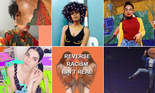 A snapshot of visual mashups via the Sensitive Black Person Tumblr; top left, Hunger Games star Amandla Stenberg’s contribution; top right, Sensitive Black Person co-founder Mars.