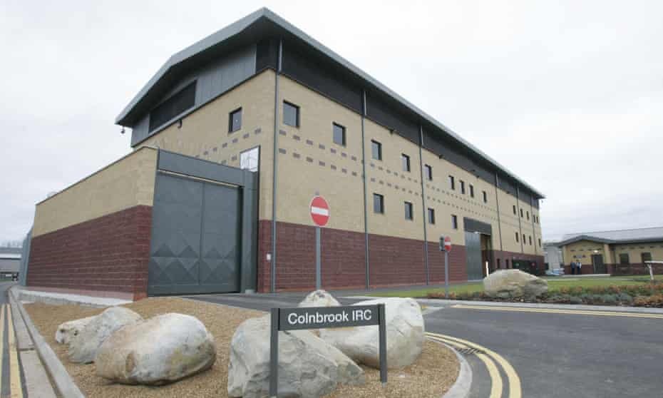 Colnbrook immigration removal centre in West Drayton, London.