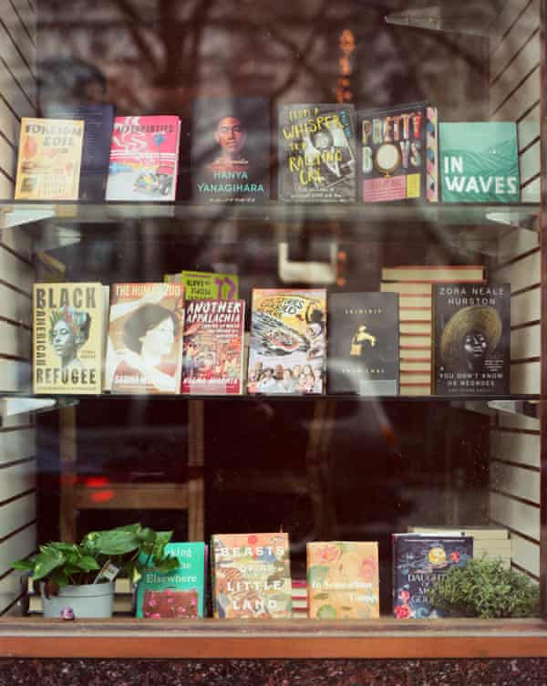 Books seen in the shop window