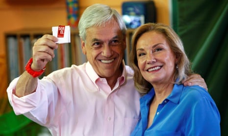 Sebastián Piñera  and Cecilia Morel