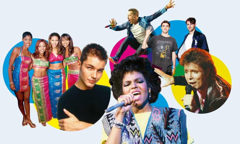 My way... (clockwise from left): Destiny’s Child; Matthew Marsden; Chris Martin from Coldplay; the Chainsmokers; Cliff Richard; Janet Jackson.