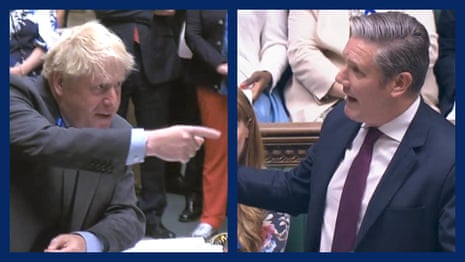 PMQs: Boris Johnson and Keir Starmer clash over rail strikes – video