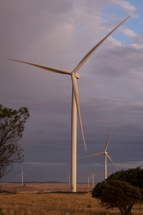 Crookwell wind farms, Crookwell, NSW, Australia.