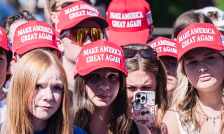 Trump supporters in Nevada last month