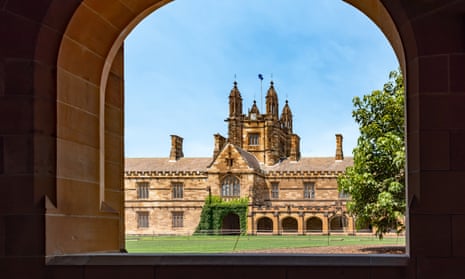 The main quadrangle building of the University of Sydney.