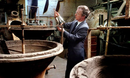 Alan Hughes in the Whitechapel bell foundry in 2012