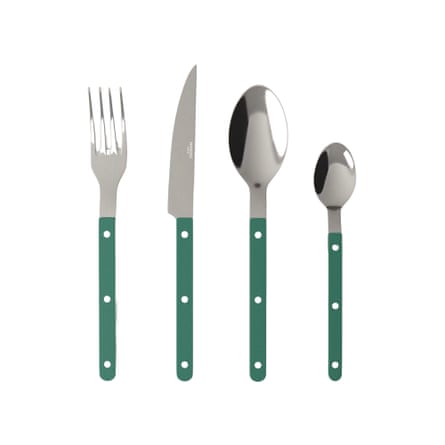 Mango Stainless steel cutlery set with resin handles