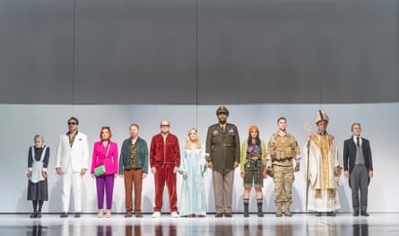 The cast of Here We Are at the National Theatre.