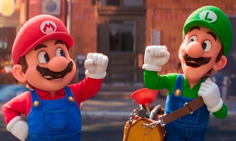 Mario and Luigi in The Super Mario Bros Movie released in 2023.