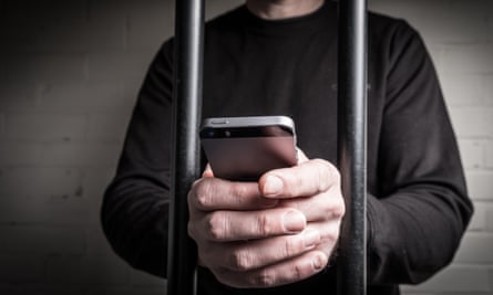 Prisoner with a phone