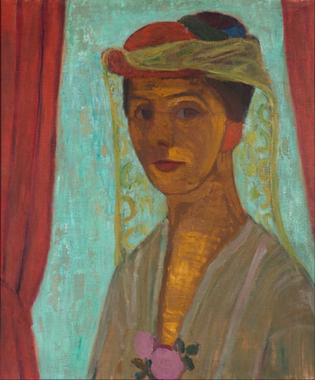 Self-portrait with Hat and Veil, by Paula Modersohn-Becker, 1906-07.