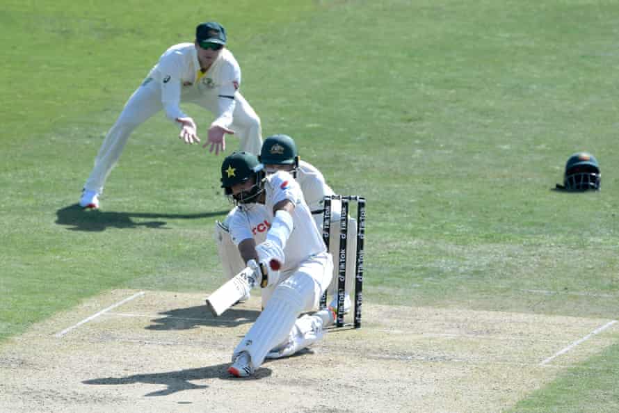 Pakistan make Australia pay for bowling selections with dominant display | Cricket 4 Pakistan’s Azhar Ali hits a six