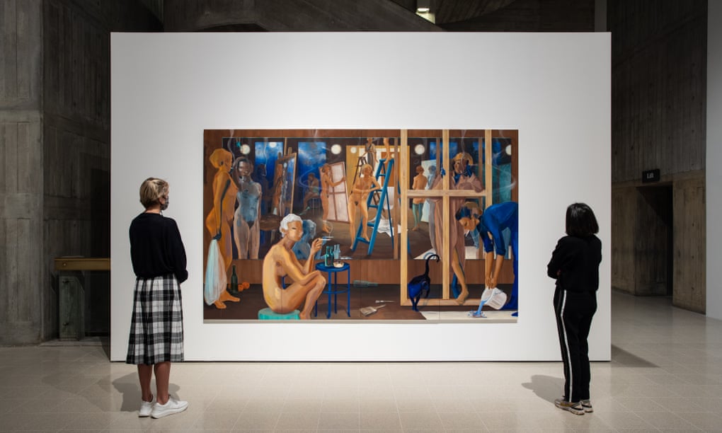 Lisa Brice’s Smoke and Mirrors, 2020 at the Hayward Gallery.