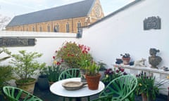 Roof terrace for Plot29 flowers and pots
