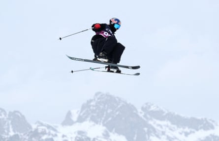 Britain’s Kirsty Muir in action during the women’s freeski slopestyle