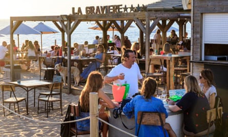 Bar vibes: enjoying the afternoon sun on the beach at Hossegor.