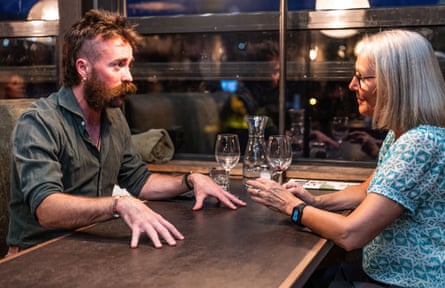 Dining across the Divide Henry and Lynn at Tre Ciccio Ramsbottom in Ramsbottom 10/08/26 Photographer Sonja Horsman
