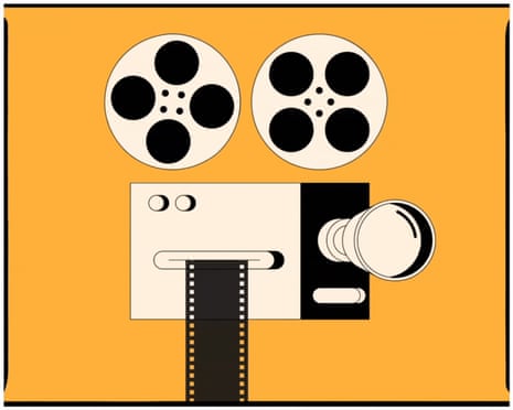 An illustration of a movie projector