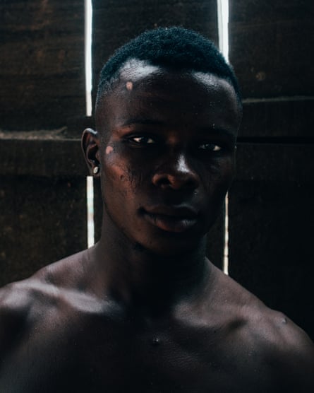 A young man in Makoko, Nigeria.