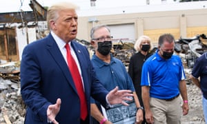 Owner Of Destroyed Kenosha Shop Speaks Out After Trump Gets Photo Op With Former Owner Us News The Guardian