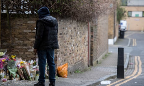A street in Hackney, London, where Israel Ogunsola, 18, was murdered on 4 April this year.