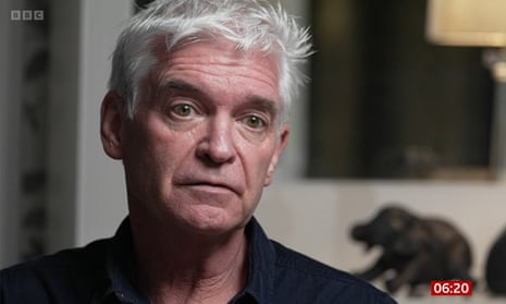 Phillip Schofield during his interview with BBC News