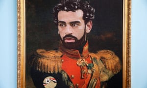 A portrait of Salah in St Petersburg, by Italian artist Fabrizio Birimbelli.