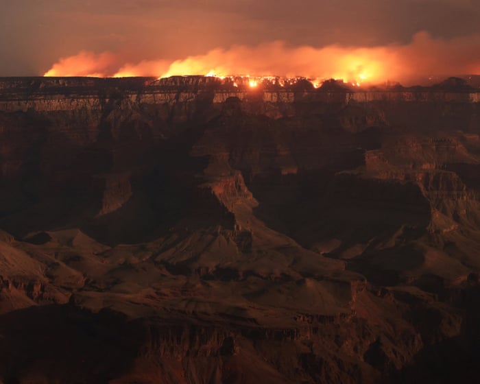 Two wildfires in US west spur ‘fire clouds’ with erratic weather systems