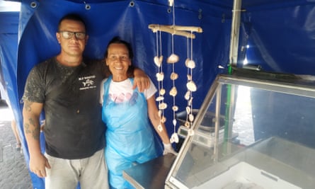 Luca Cavallieri and his mother Stefania