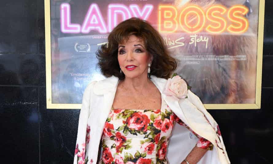 Joan Collins at theLondon premiere of Lady Boss on 1 July.