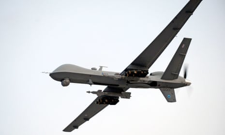 A RAF Reaper UAV (unmanned aerial vehicle).