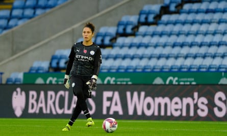 Karima Taieb, Manchester City’s third-choice keeper, was at fault for Chelsea’s first goal.