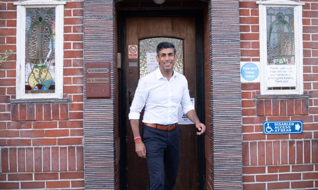Rishi Sunak at Raymond Road Doctors Surgery, Southampton, 24 August 2022.
