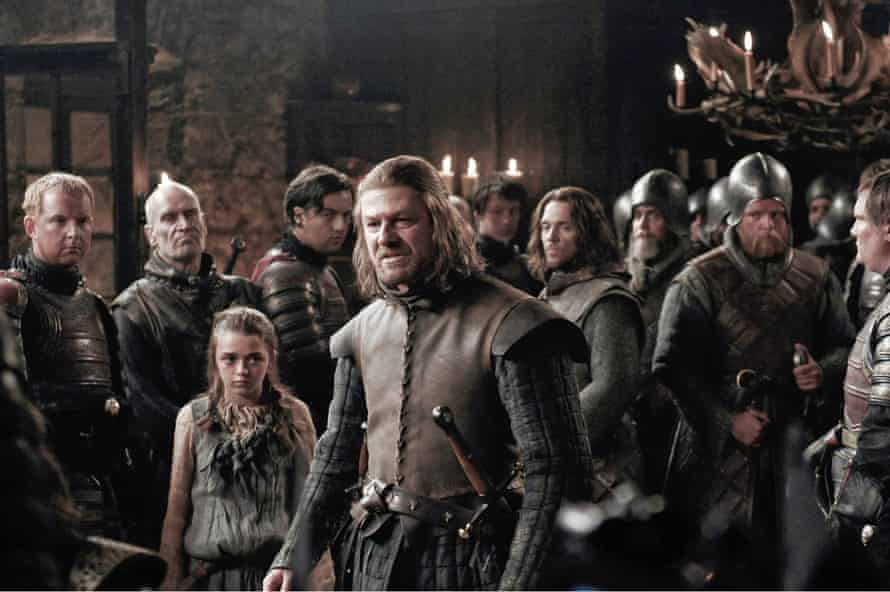 First blood … Williams with Sean Bean in the opening season of Game of Thrones.