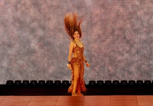 Shakira performs onstage