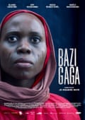 A film poster showing a woman in a headscarf with facial scarification