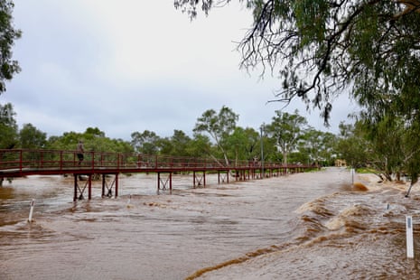 Aerial view of flooding in Northern Territory