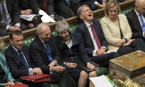 Laughter during prime minister’s questions in the House of Commons