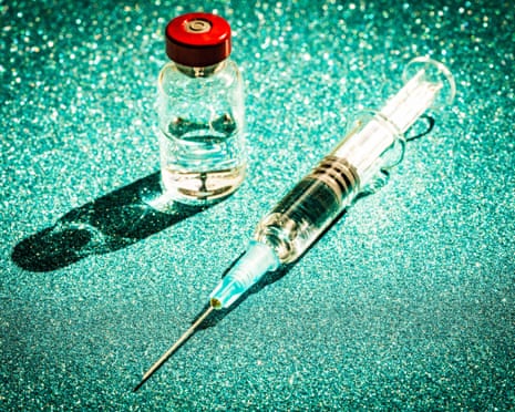 a vial and syringe