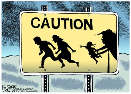 Rogers’ cartoon on the Trump administration immigration policy.