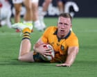 Japan 32-35 Australia: rugby union international – live