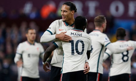 Virgil van Dijk (left) and Sadio Mane (right) played together at Liverpool.