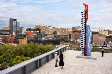 Installation view of Roy Lichtenstein: Like New (Whitney Museum of American Art, New York, Oct 11, 2026–May 10, 2027). Roy Lichtenstein, Coups de Pinceau, 1988 (fabricated 2011).