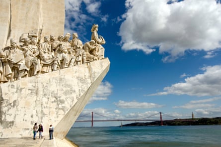 The Monument to the Discoveries in Lisbon, Portugal.