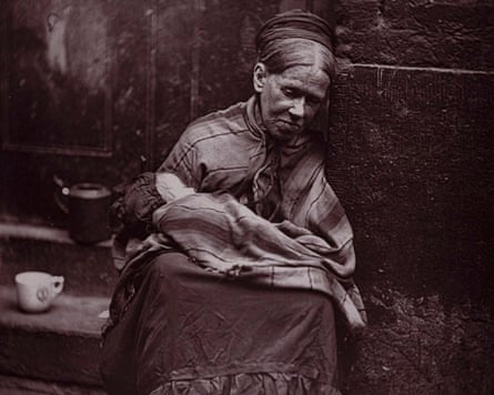 The 'crawlers' of St Giles workhouse, from Street Life in London by John Thomson and Adolphe Smith, 1877.
